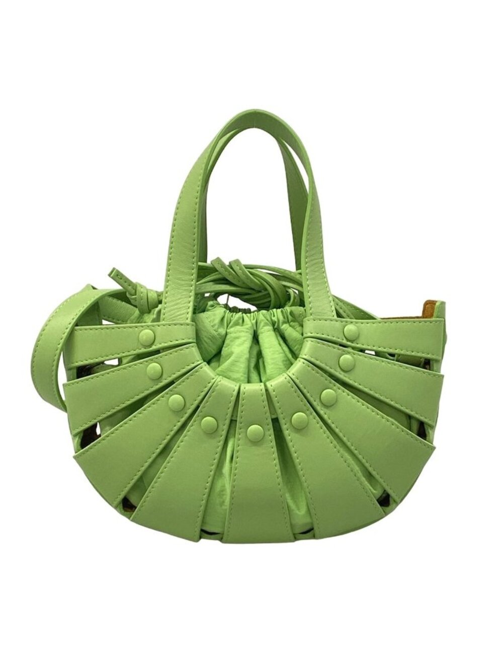 Bottega Veneta Shoulder Bag the Shell Light Green 2-Way Leather